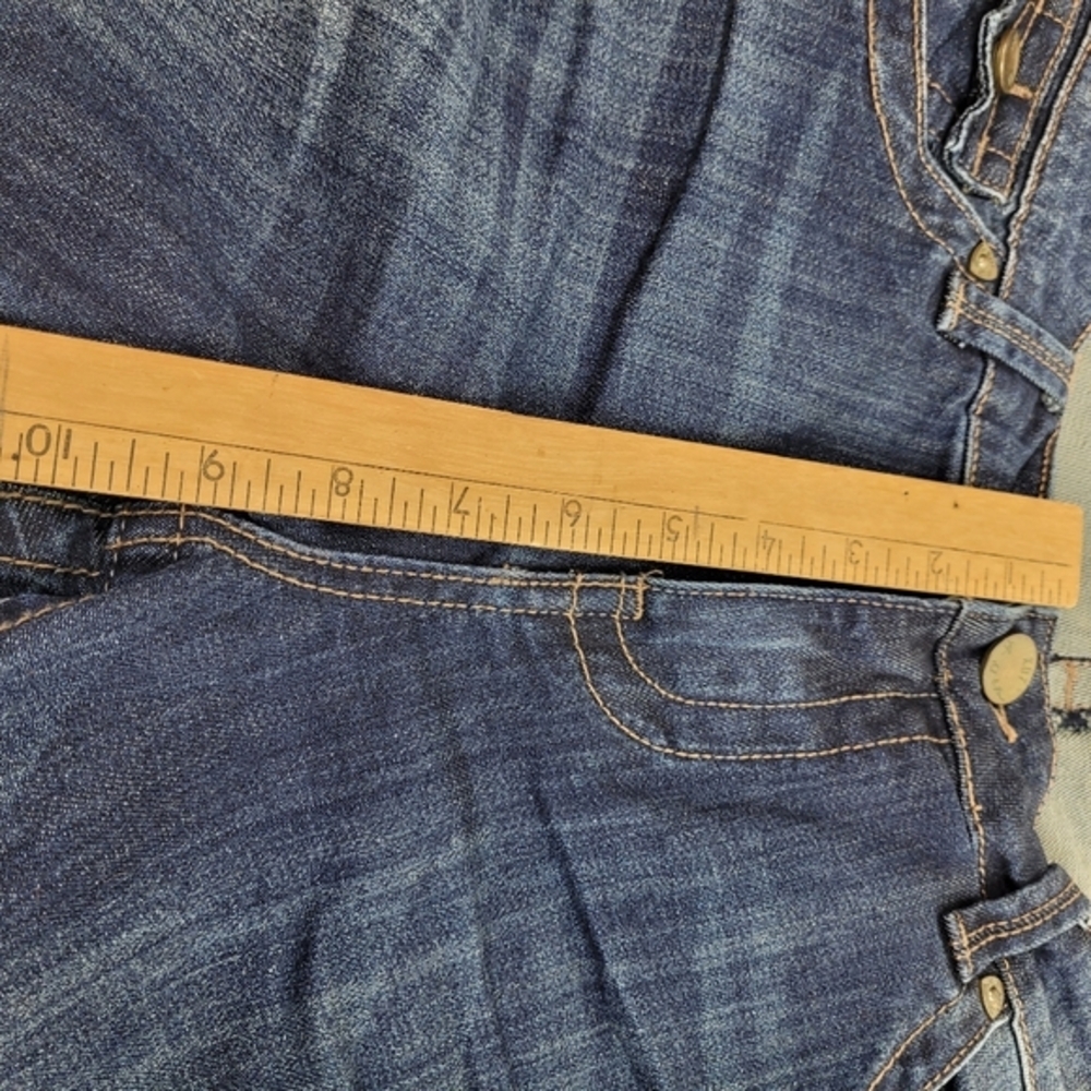 Kut From The Kloth Dark Blue Denim Bermuda Shorts Back Flap Pockets preppy 10 - Picture 5 of 10